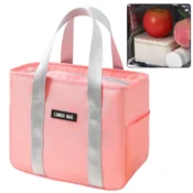 slomart Termalna torba za kosilo LEAN, roza, 24 cm