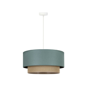 Duolla - Luster na sajli BOHO 1xE27/15W/230V precnika 45 cm zelena/braon