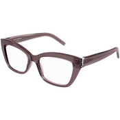 Saint Laurent SLM117 003 ONE SIZE (53) Siva/Kristalna