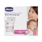 Chicco Kesice za skladištenje mleka, 30 komada, 250ml