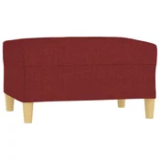 Vidaxl Stolček za noge vinsko rdeče 70x55x41 cm blago