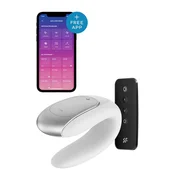 Beli vibrator za parove sa bežicnim daljinskim