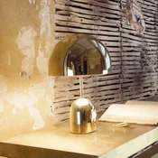 Tom Dixon LED namizna svetilka Bell, zlata, 43 cm, z možnostjo zatemnitve - Dnevna soba/jedilnica - Dizajn - zlato - Kovina