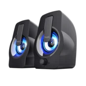 Trust Speaker 2.0 - Gemi (6W RMS; kontrola glasnoce; 3,5 mm prikljucak; USB prikljucak za napajanje; crna; osvjetljenje) 22948