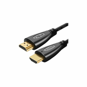 FixPremium - HDMI / HDMI Kabel, HDMI 2.0 (1,5 m), črn