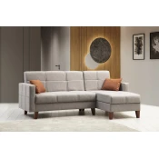 Atelier del Sofa Ugaona garnitura Polya 216x86x130cm Svetlosiva