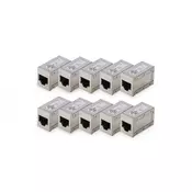Digitus AT-AG-8-8-C6S-10 adapter za spremembo spola kabla RJ-45 Srebrna