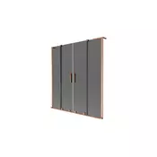 Mexen Velar L Duo paravan za kad 2-krilni drsni 160 x 150 cm, grafit, brušeni baker - 896-160-003-42-65