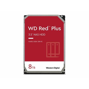 WD trdi disk 8TB SATA3, 6Gb/s, 5400obr, 256MB RED PLUS