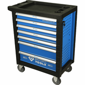 KS Tools Tool Trolley with 7 Drawers, empty