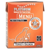 Platinum konzerva za pse Dog Menu Ćuretina i Losos - 375 g