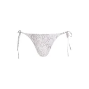 Karl Lagerfeld Bikini hlačke  Bikini-Höschen zum Binden an der Seite  siva / bela