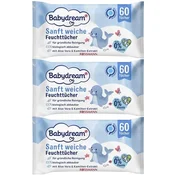 Soft&Pure vlažni robčki za dojenčke 3x60 kosov.