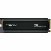 Crucial T705 with heatsink 4TB PCIe Gen5 NVMe M.2 SSD