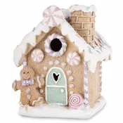 Pastelna LED hišna figurica, višina 13 cm, dekorativna svetilka