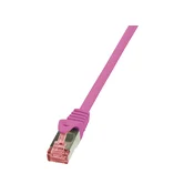 LogiLink 0.5m Cat.6 S/FTP 0.5m Cat6 S/FTP (S-STP) Pink networking cable