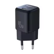 Baseus PicoGo 45W brzi punjač, USB Type-C, crni P10176800123-00