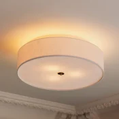 Globen Lighting stropna svetilka Noah, premer 65 cm, bela - Dnevna soba/jedilnica - Skandinavski - Tkanine/tekstil