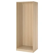 PAX Okvir garderobera, belo b. im. hrastovine, 75x58x201 cm
