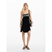 Desigual Poletna obleka Cassatt 26SWVK42 Črna Regular Fit