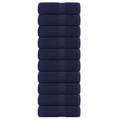 Vidaxl Brisače za goste FROGN 10 kosov temno modre 30x50 cm 360 g/m2