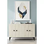 HANAH HOME Komoda Pella 120 White Travertine