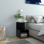 Nocni ormaric crni 35 x 35 x 55 cm od konstruiranog drva