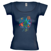 Petissimo "Jungle" ženska polo majica - modra XS-S