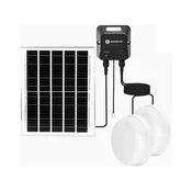 Aigostar - LED solarno svetlo 2xLED/70W/12V 12000 mAh 6500K precnik 20,5 cm