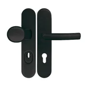Varnostna armatura TWIN HARMONIA HTSI DEF (CM), klika-klika, Odprtina za cilindrični vložek PZ, Twin CM (mat črna), 90 mm