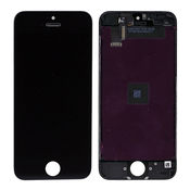 Apple iPhone 5C - LCD zaslon + steklo na dotik + okvir (Black) TFT