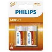 Philips Baterije LongLife C, 2 kosa