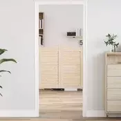 vidaXL Vrata na hod Naravna 80 x 40 cm Trdna borovina