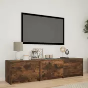TV ormaric s LED rasvjetom Dimljeni Hrast 165 x 34 x 40 cm