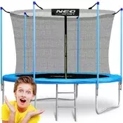 Vrtni trampolin 6ft/183cm s unutarnjom mrežom i neo-sportskim ljestvama