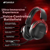 Shanshui Gaming Bluetooth slušalice DT15, Crne
