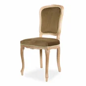 Casa Padrino luxury baroque dining room chair olive green/beige H. 100 cm