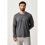 BOSS loungewear majica z dolgimi rokavi moška bombažna z elastanom Unique LS-Shirt