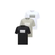 JACK & JONES Majica JCOFUSION pastelno zelena/črna/bela