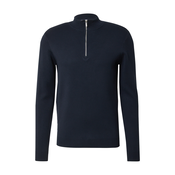 DAN FOX APPAREL Pulover Roman temno modra