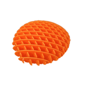 shumee Oranžna fidget igrača, antistresna, prilagodljiva, senzorična, 10 cm