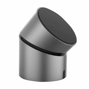 Tiktaalik Aluminijasti induktivni polnilec z Bluetooth zvočnikom in podstavkom TIKTAALIK Alu (srebrn)