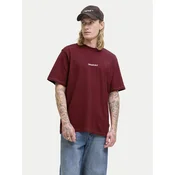 Jack & Jones Majica Meadows Minimal 12283630 Rdeča Loose Fit