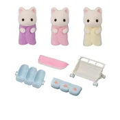 Sylvanian Families Cvetlični mačji trojčki s vozičkom