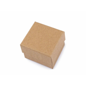Škatlica za nakit 5x5 cm - rjava naravna (24 kosov)