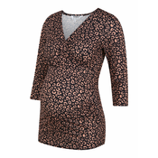 Dorothy Perkins Maternity Brown Patterned Maternity T-Shirt