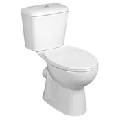 JOSE Povezani WC, dvojno splakovanje, 3/6l, bela barva - Bela - 38x74,5x66 cm - Aqualine - 24 - Keramika - Classic - 380 - 745 - 660 - 14