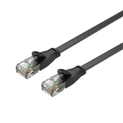 Unitek Ethernet kabel UNITEK Cat 6 UTP RJ45 (8P8C) Flat, 3m, črn