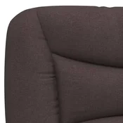 Greatstore Vzglavna stranica temno rjava 90 cm blago