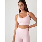 YO-GAYA Športni nederček Cross Back Bra svetlo roza